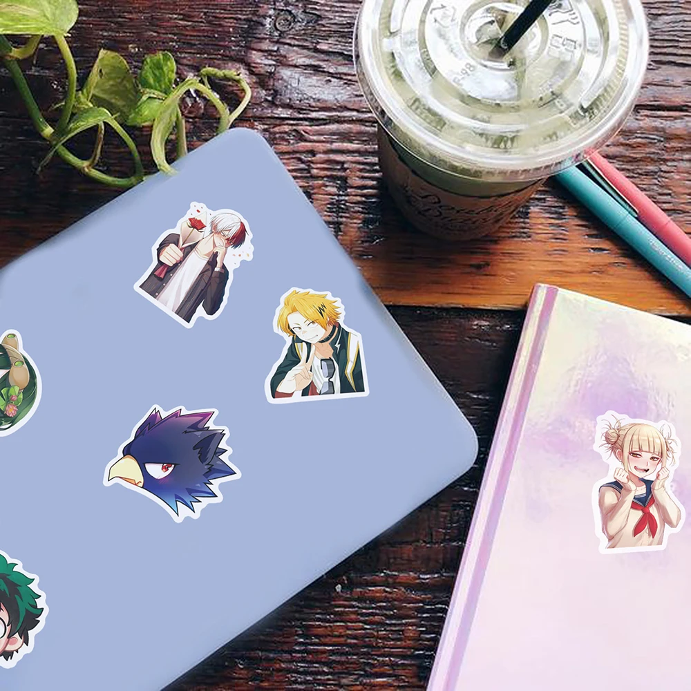 10/30/50pcs My Hero Academia Anime Graffiti Stickers DIY Phone Case Skateboard Scrapbook Fridge Cool Cartoon Waterproof Decals