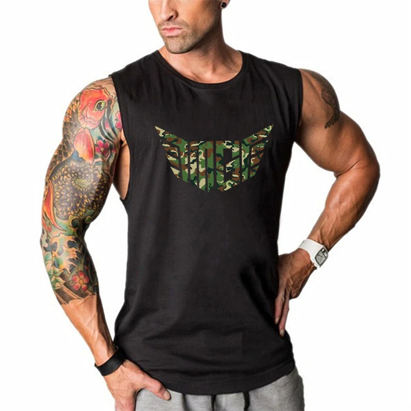 

Men Fashion Fast Selling Popular Thin Shirt Summer Moisture Wicking Cotton Breathable Gym Fitness Cool Feeling Casual Tank Tops