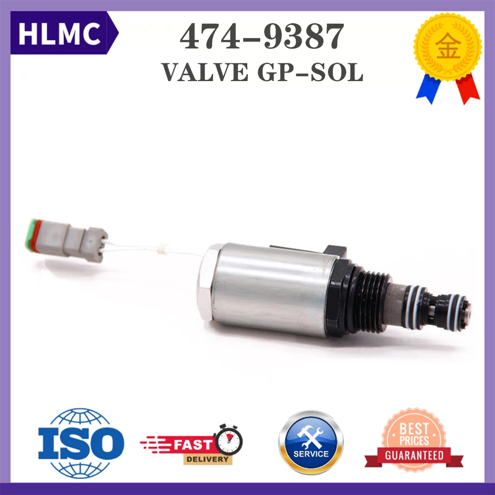 

12V Hydraulic Valve Replacement Solenoid Valve 4749387 474-9387 Engine Parts