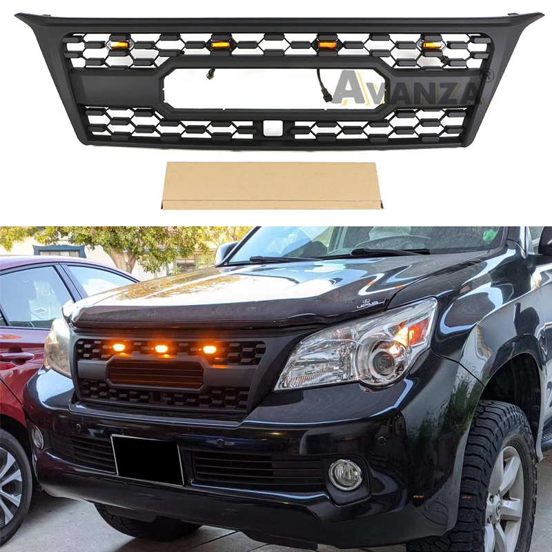 Front Grille With LED Light Fits For Lexus GX460 GX470 2010-2013 Racing Grill