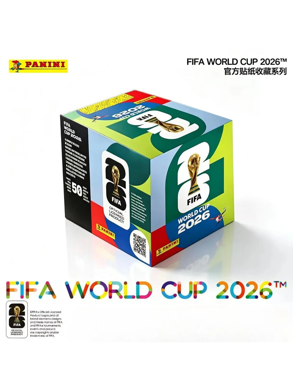 @Original Panini 2026 WM Fußball-Aufkleber Offiziell FIFA-Lizenzierte Sport-Sammelaufkleber-Packung Kinder-Fußball-Hobby-Geschenke