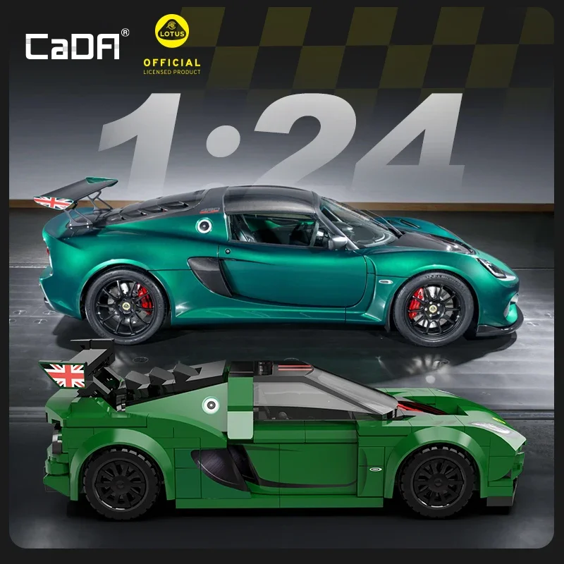 

Cada City 319 шт. 1:24 Lotus Exige Cup 430 (авторизованный) (2021) Модель Строительные блоки Спортивный автомобиль Кирпичи Подарки Игрушки детские подарки