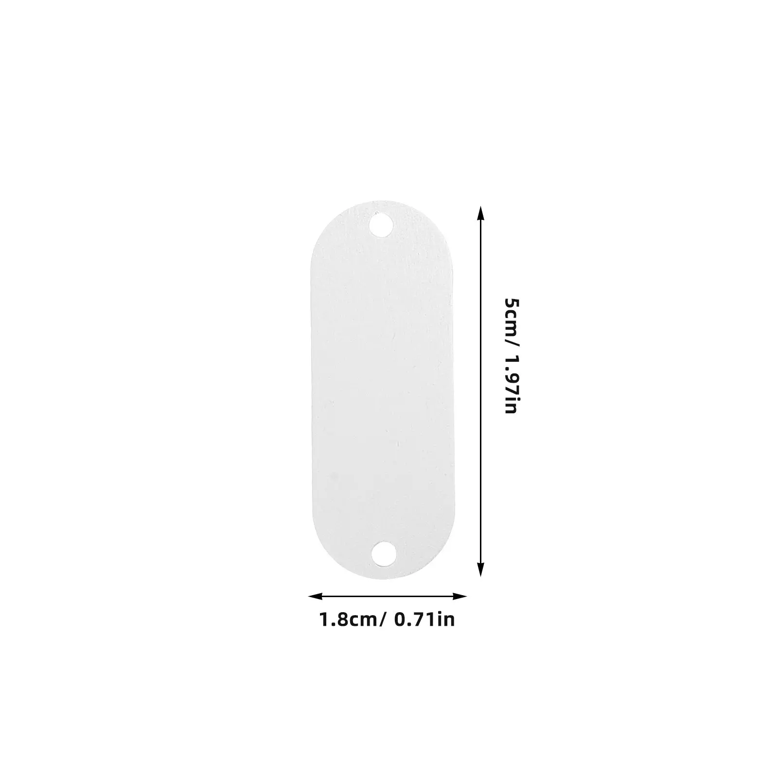 25Pcs Aluminum Blank Tags Dual Hole Rectangular for Engraving Stamping DIY Jewelry Making Labeling Metal Tags Blank Tag Charms