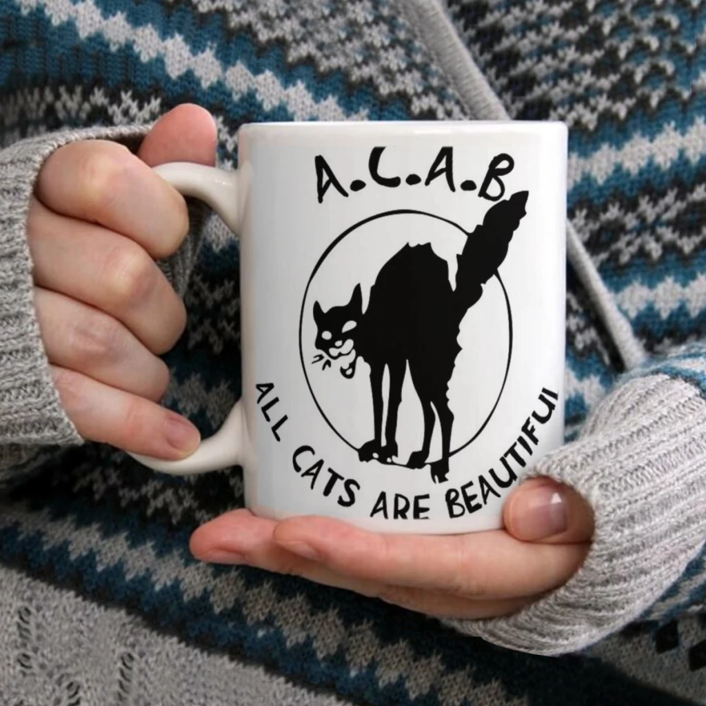 

All Cats Are Beautiful - ACAB - Sabo-TabbyCoffee Mug Tea Cup 11oz Coffee Cup Funny Birthday Ceramic Mug Personalized Cup