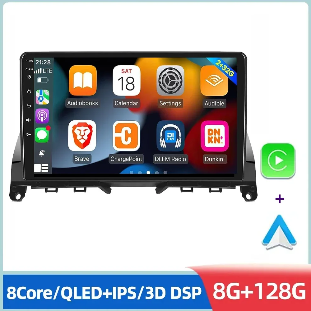 

For Mercedes Benz C Klasse 3 W204 S204 2006-2011 Autoradio Multimedia Video Player Navigation Stereo GPS Android 14 No 2 Din DVD