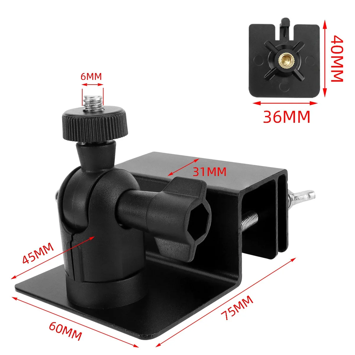 Aluminum RV Eave Solar Panel Mount Bracket with Multi-Interface Adapter Plates