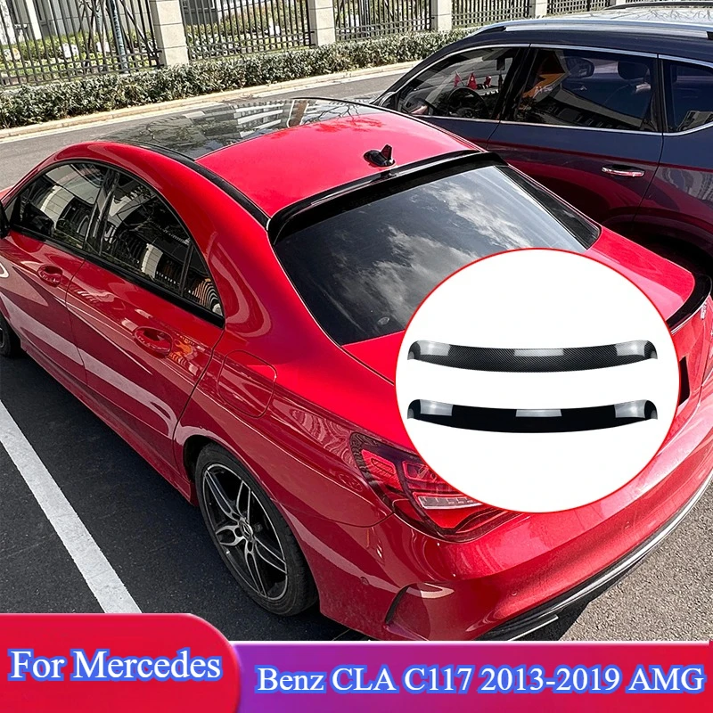 

For Mercedes Benz CLA C117 CLA45 C200 250 260 AMG 2013-2018 Car Spoiler Rear Mid Wing Lip High Quality Body Kit Accessory Tuning