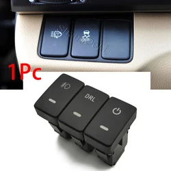 1Pc Car LED Light Radar Parking Mirror Control Switch Power On Off Button with Cable for Honda Fit 2008 - 2013 CRV Odyssey