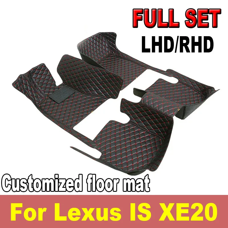 

Автомобильные коврики для Lexus IS XE20 2006 ~ 2013 IS250 300h 200d 220d Коврик Коврик против грязи Защитный коврик Полный комплект автомобильных аксессуаров