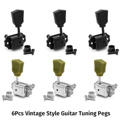 6Pcs Vintage Guitar Tuners Machine Heads Tuning Pegs Keys Set for L P Style Guitar Or Replacement
