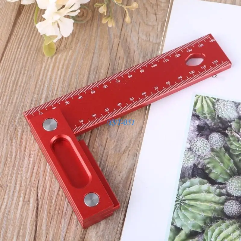 

E15A Scribing Ruler L Square Measuring Ruler Woodworking Measurement Tool Height Ruler Multifunctional Carpentry Square