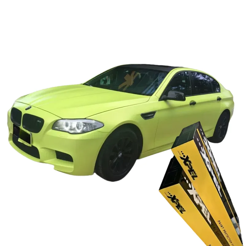 

XPEL PET Electro Optic Metal Fluorescent Yellow Car Color Change Changing Paint Protection Vinyl Stickers Decals Wraps Films
