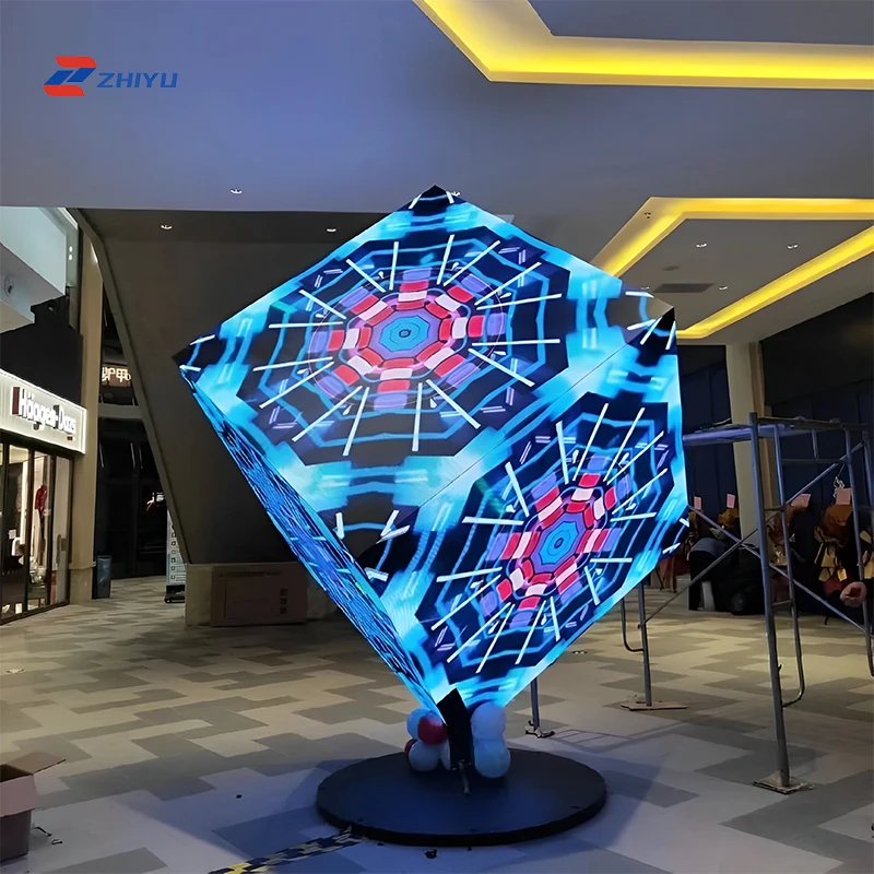 P1.5 Fine-pitch High-definition 8K Full-color Waterproof Cube Display Smart Phone WiFi Control Indoor Advertising Display 4500