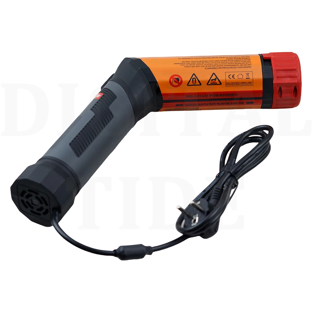 Rotatable Electromagnetic Induction Heater Kit Automotive 1100W Flameless Heat Induction Heating Machine 10Coils Car Repair Tool