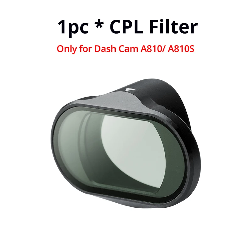 Origineel 70mai CPL-filter voor 70mai A900/ T800/ X800/ A810 Lite/ A810S/ A810 Circulair polariserende lensfilters Lensdop