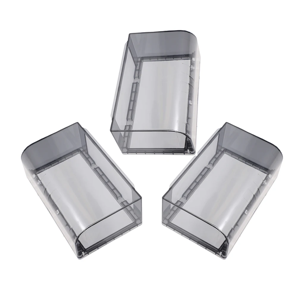 

3pcs Double 86Mm Waterproof Box Cover Adhesive Bathroom Switch Socket Protector Splash Guard For Home Washroom Use Waterproof