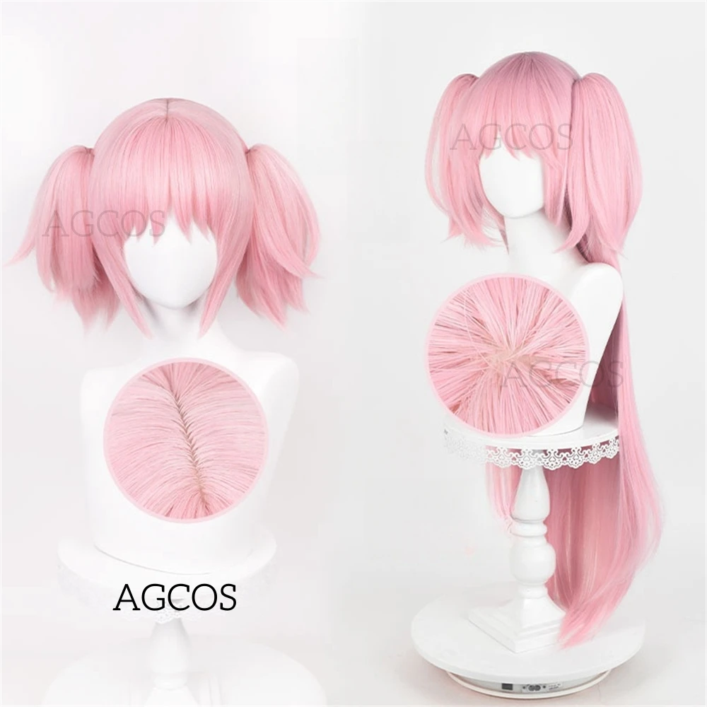 

AGCOS Puella Magi Madoka Magica Kaname Madoka Косплей Парик Аниме 194 Dort ま быか Cos Hair Wigs