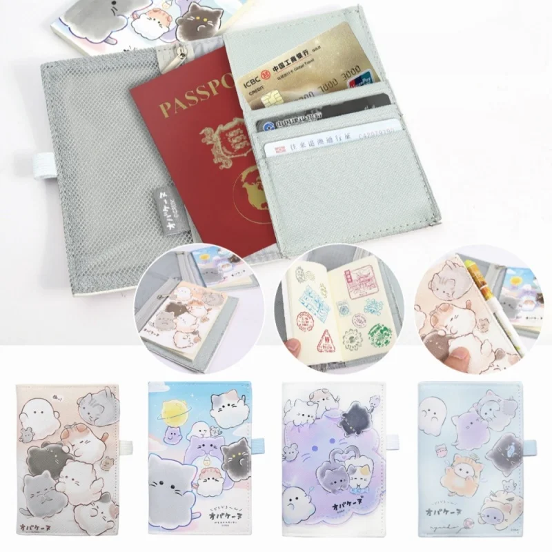 Stationery Set Including Multifunctional Storage Bag and Cute Cartoon Notebook Portable Document Holder with Protective Cover
