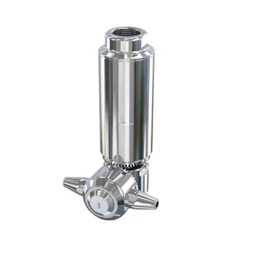 MG8 3D Rotary Tank Cleaning Nozzle, 304 Stainless Steel 360° Automatic Rotating Spray Head for Industrial CIP Cleaning