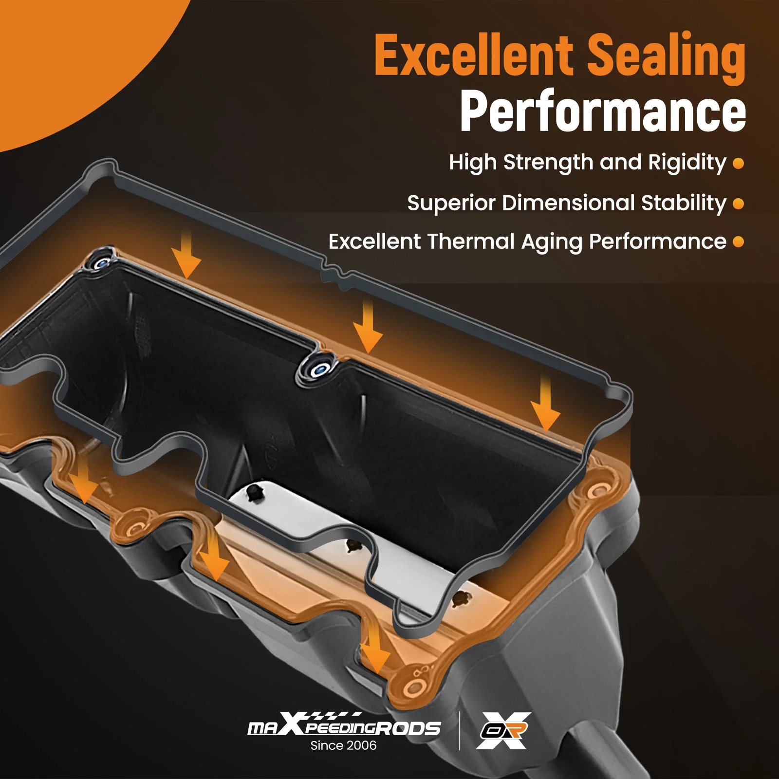 Left & Right Aluminum Valve Cover for Ford Crown Victoria Lincoln Town 4.6L V8  6L2Z6582AA 4L5Z6582JA