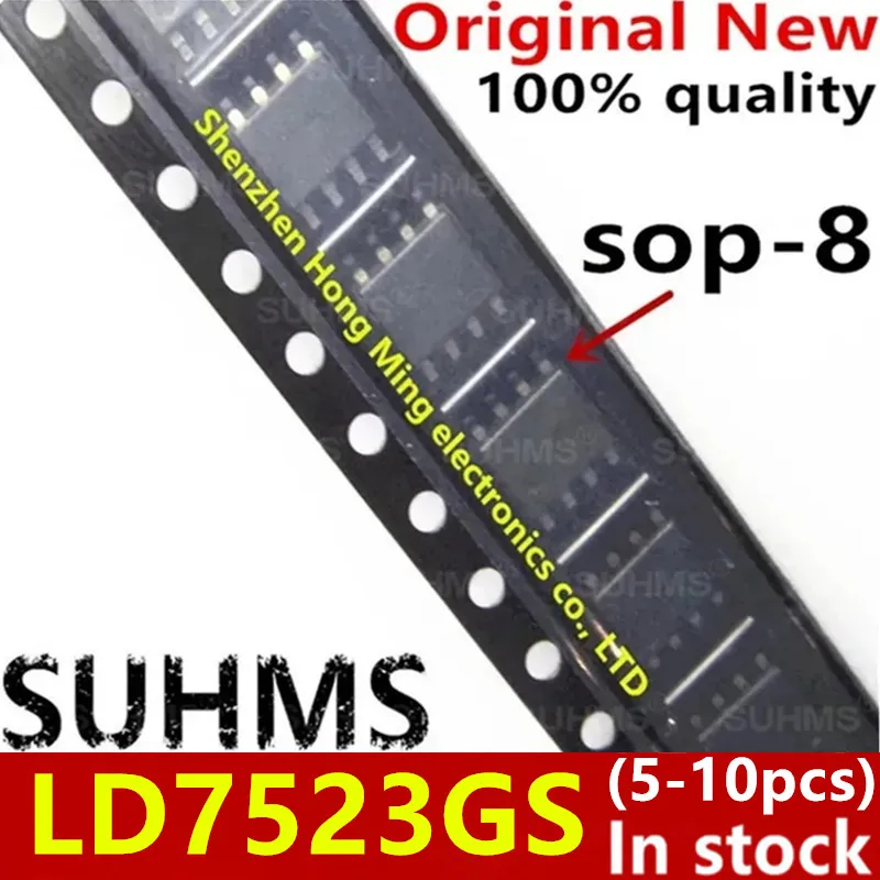(5-10 peças) 100% Novo LD7523GS sop8