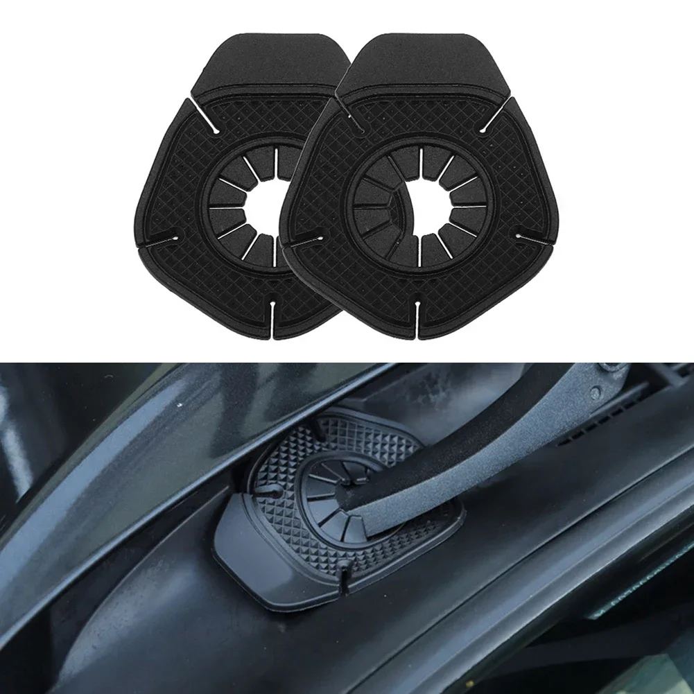 2pcs Car Wiper Hole Protective Cover Windshield Wiper Arm Bottom Silicone Pads Shields Wiper Bearings From Debris, Dead Leaves,