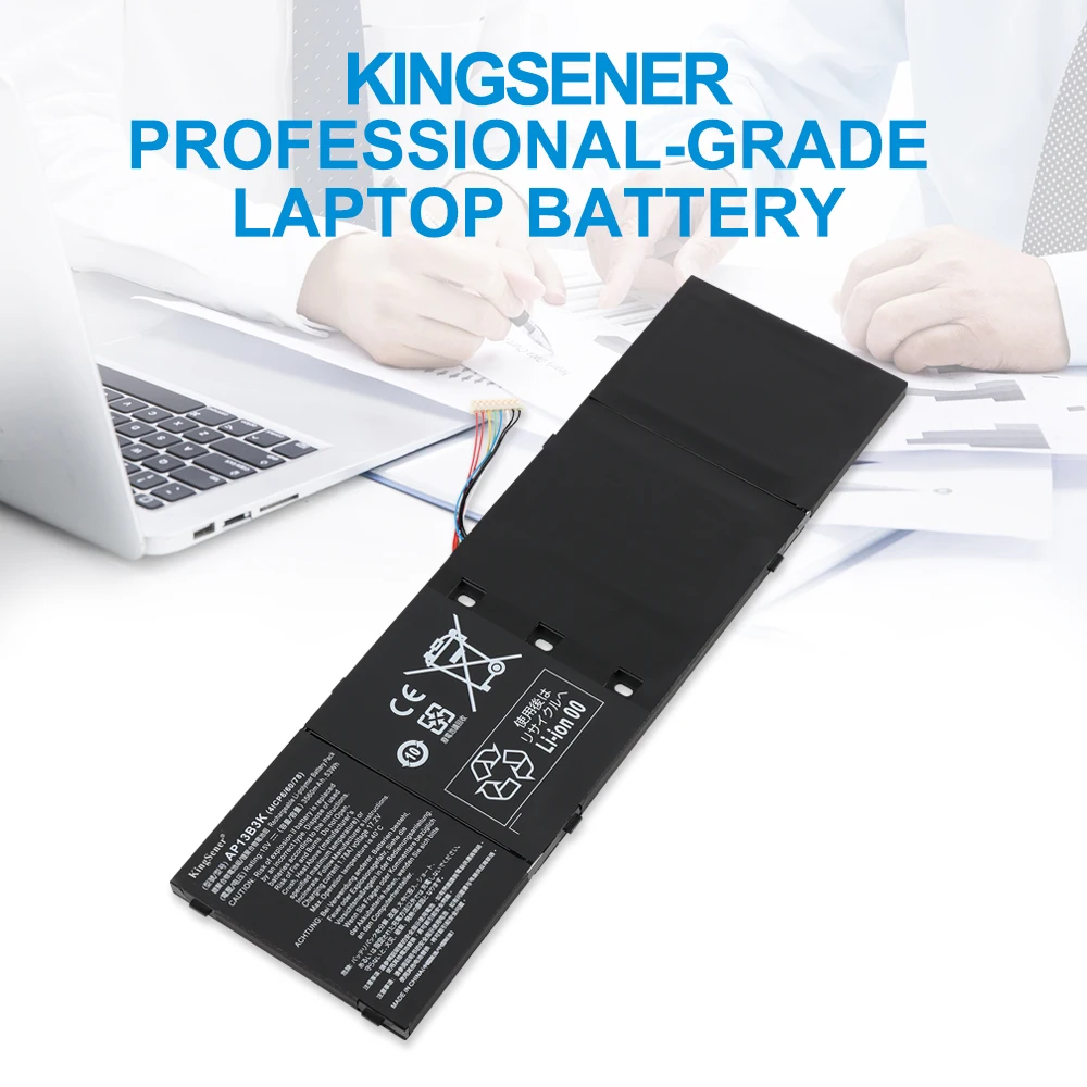 KingSener AP13B3K Laptop Battery for Acer Aspire V5 R7 V7 V5-572G V5-573G V5-472G V5-473G V5-552G M5-583P V5-572P R7-571 AP13B8K