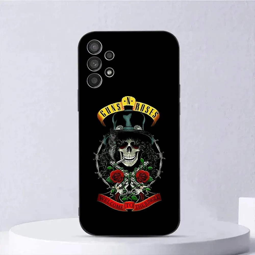 Чехол для телефона Band G-Guns N Roses для Samsung Galaxy A13,A21s,A22,A31,A32,A52,A53,A71,A80,A91, мягкий черный Чехол