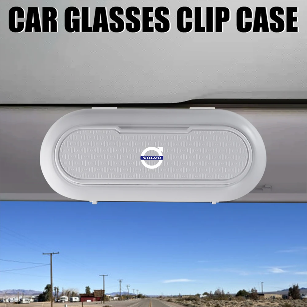 

Чехол для хранения солнцезащитных очков в автомобиле, аксессуар для крепления на козырек для Volvo Rdesign T6 AWD V90 XC30 XC40 XC60 XC70 XC90