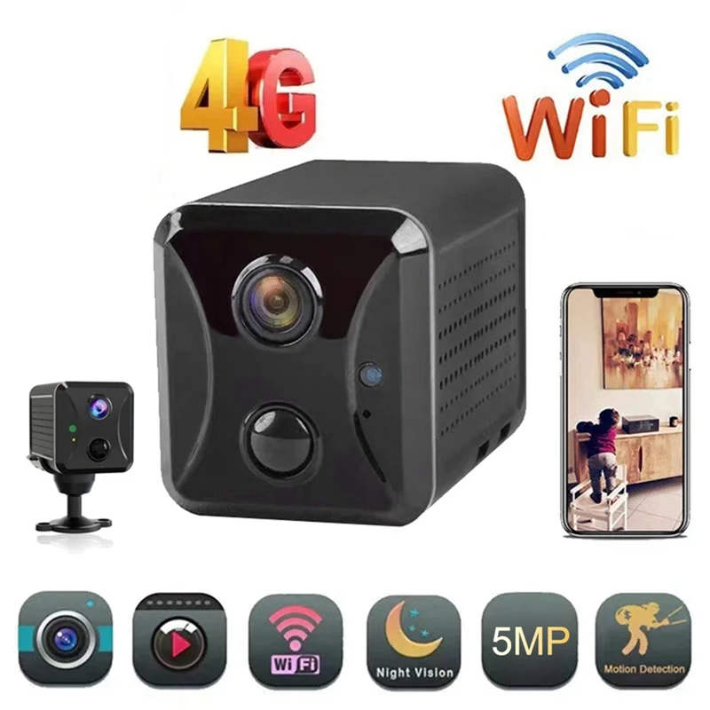 Камера видеонаблюдения 5MP Wi-Fi домашняя камера наблюдения домофон PIR инфракрасное обнаружение мини-камера детской безопасности IP-камера