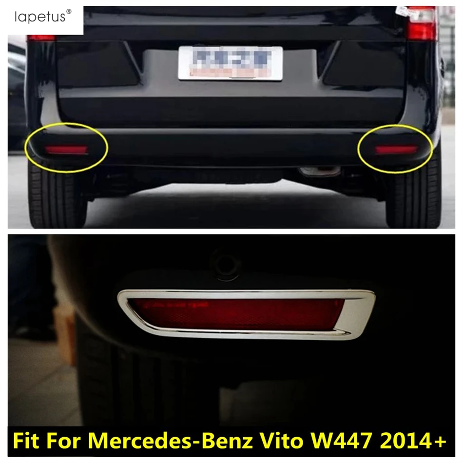 

Rear Tail Fog Light Lamp Frame Decoration Cover Trim For Mercedes-Benz Vito W447 2014 - 2019 ABS Chrome Accessories Exterior Kit