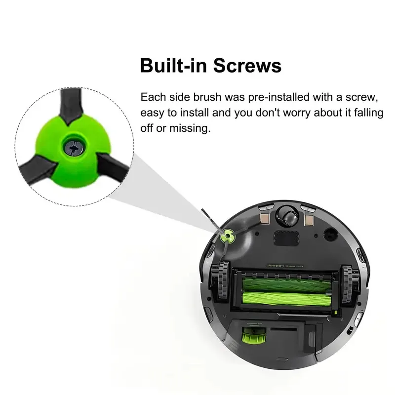 Side Brushes For iRobot Roomba i & j & e Series i1+/i2+/i3+/i4+/i5+/i6+/i7+/i8+/j6+/j7+/j8+/e5/e6 Robot Vacuum Replacement Parts