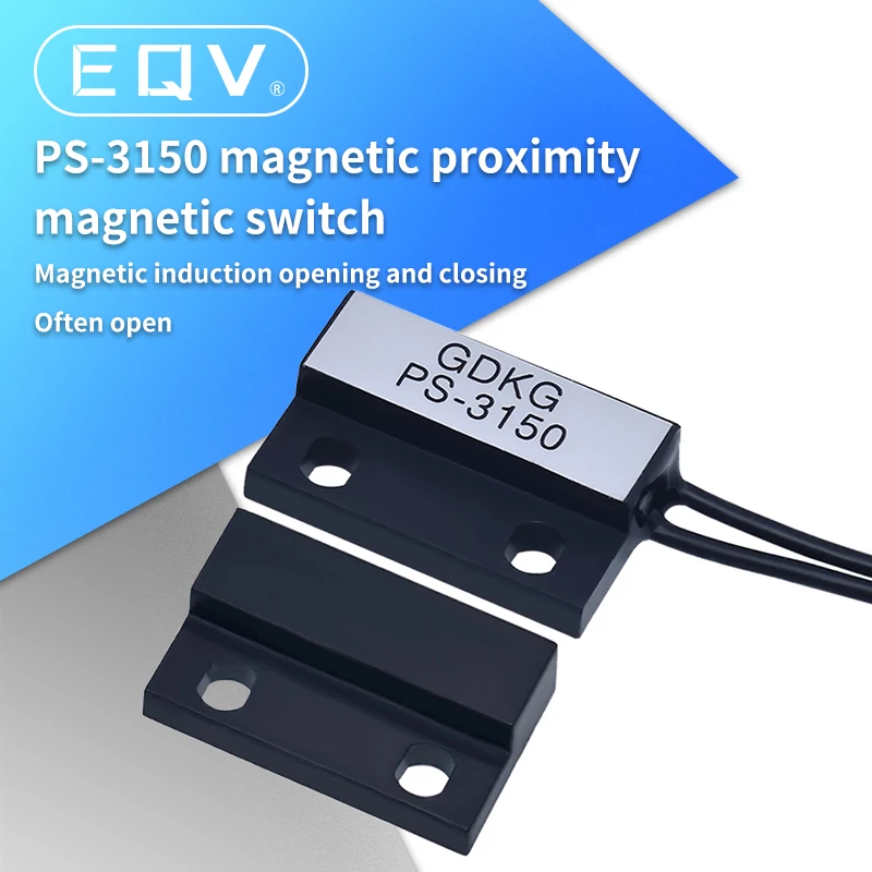 PS-3150 Reed Switch Normally Open NO Proximity Magnetic Sensor Module For Door Window Contacts 30cm Wire Inductance Distance