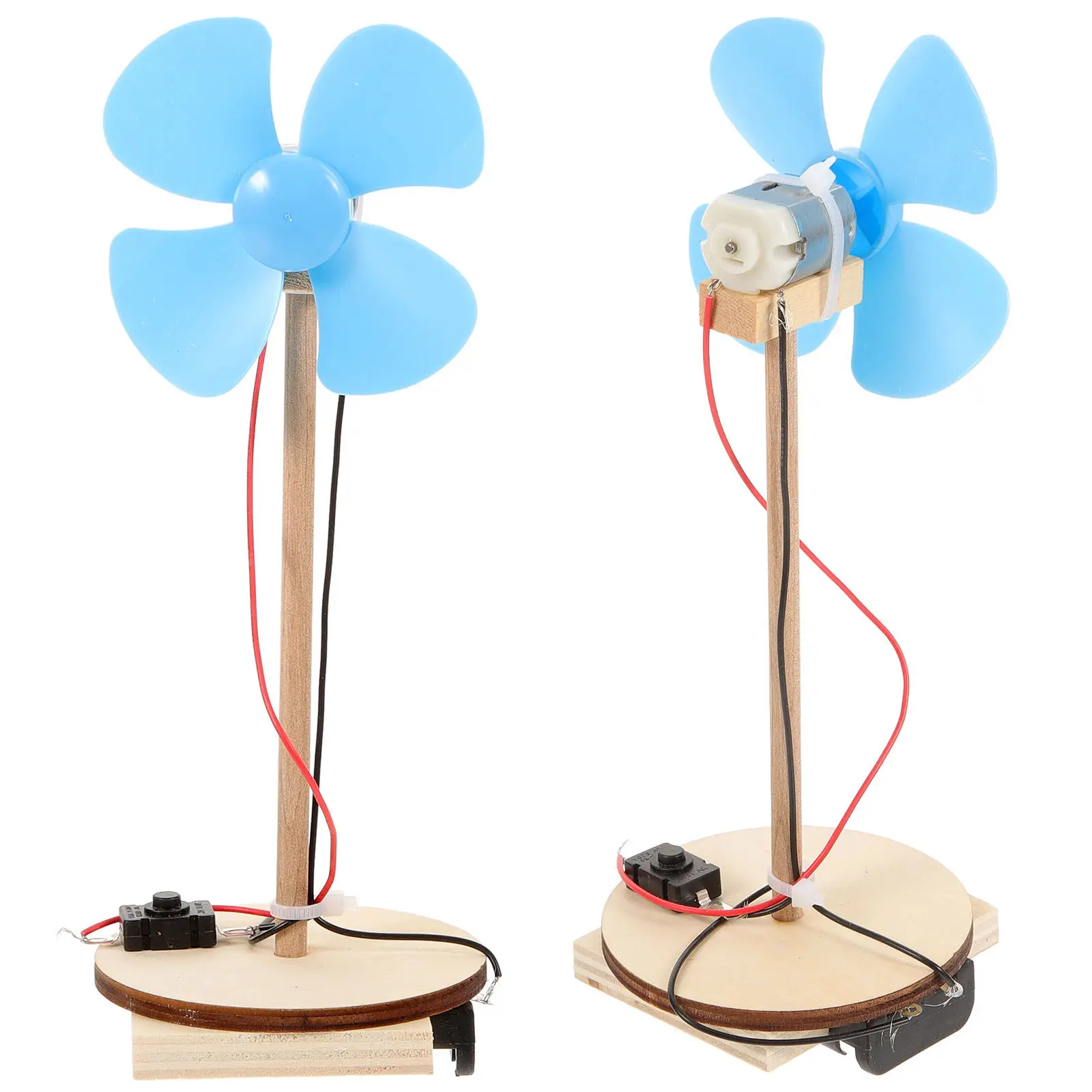

2Pcs DIY Motor Fan Scientific Experiment Materials Mini Handmade Electric Fans Easy Assembly Educational Kids Science Kits