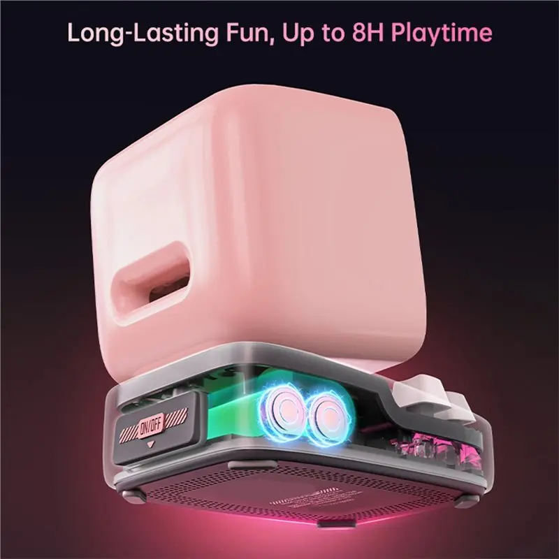 ABGI-Ditoo-Pro Retro Pixel Art Bluetooth Portable Speaker Alarm Clock DIY LED Display Board, Cute Gift Home Decoration