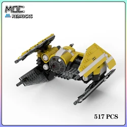 Space War TIE Interstellar Fighter Savage MOC Building Block DIY Assemble Show Model Sets Children Christmas Toys Gifts