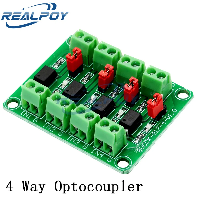 PC817 2 4 8-Kanal-Optokoppler-Isolationsplatine, Spannungswandler-Adaptermodul, 3,6–30 V, Treiber, fotoelektrisch isoliertes Modul