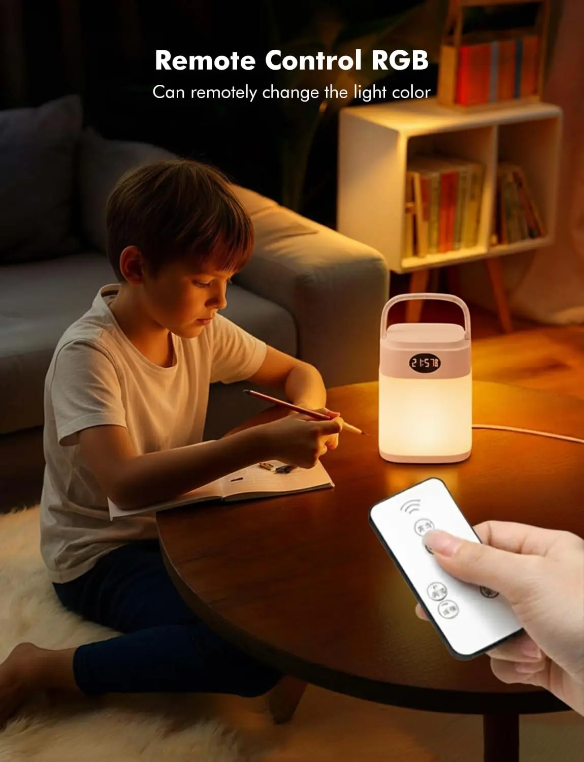 3D Moon Lamp with Remote Control, Night Light for Kids - view 3