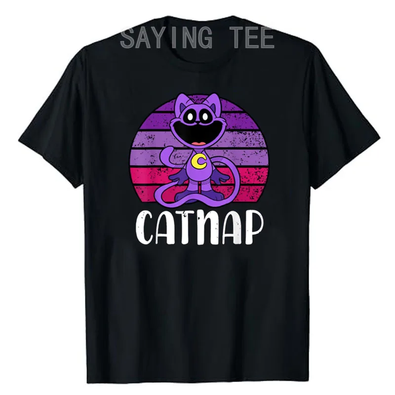 Hi Cats Nap Lover Tee Funny Cat Gift Men Womens Kids T-Shirt Cute CatNap Kitty Graphic Outfits Y2k Tops Lovely Kitten Clothes