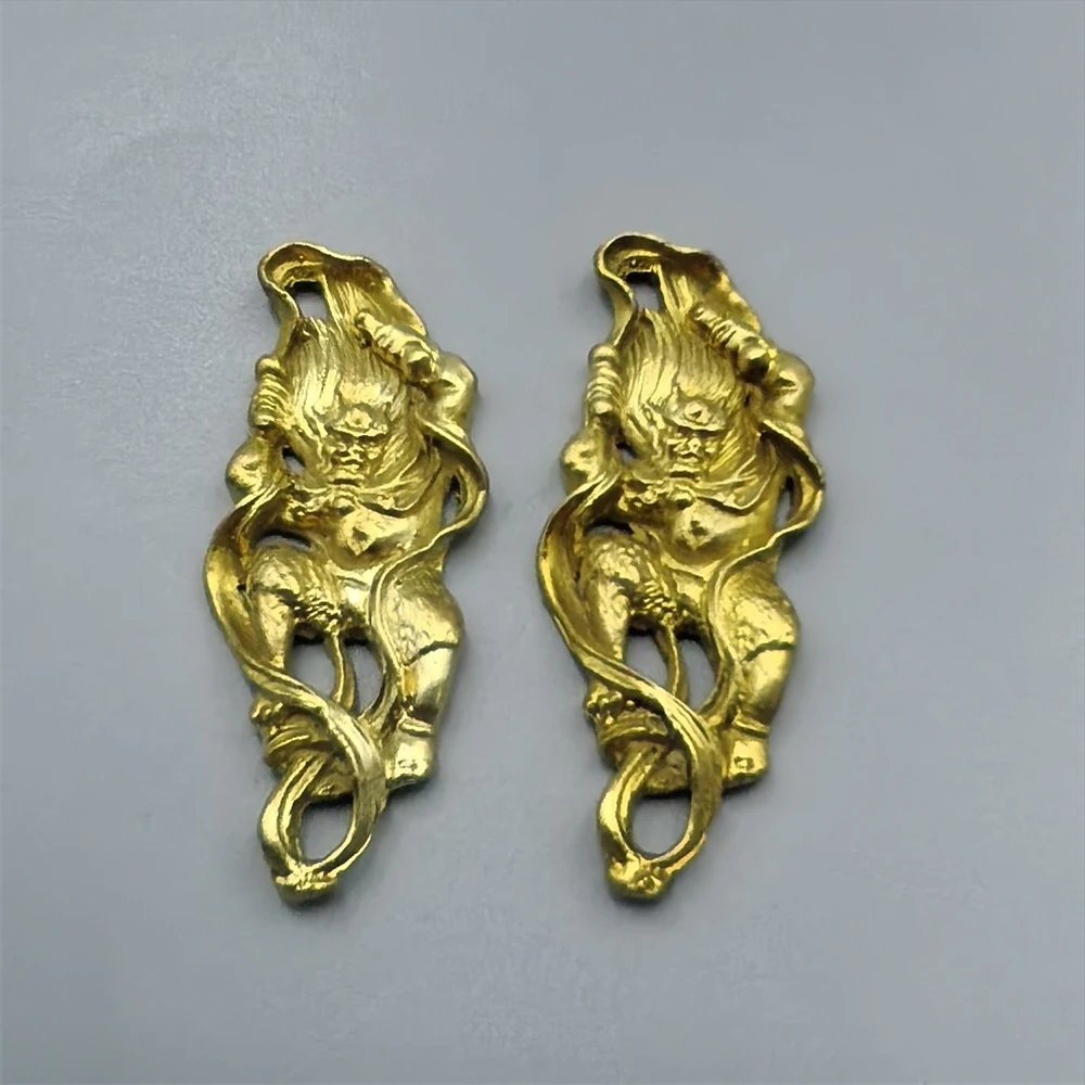 2 Price Brass Copper Case Samurai Katana's Fittings Menuki For Sword Handle Accessories