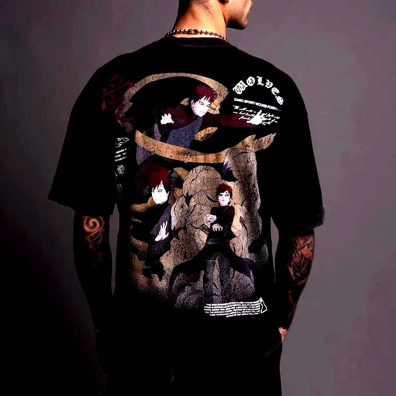 Nueva moda cómoda Naruto Alliance Naruto y Sakura camiseta holgada sin género de manga corta con estampado 3D