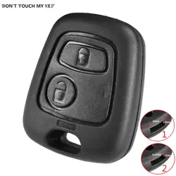 Para Peugeot 307 107 207 407 para Citroen C1 C2 C3 C4 C5 XSARA Picasso Kit de reparación de llaves reemplazo de coche carcasa de llave remota Fob