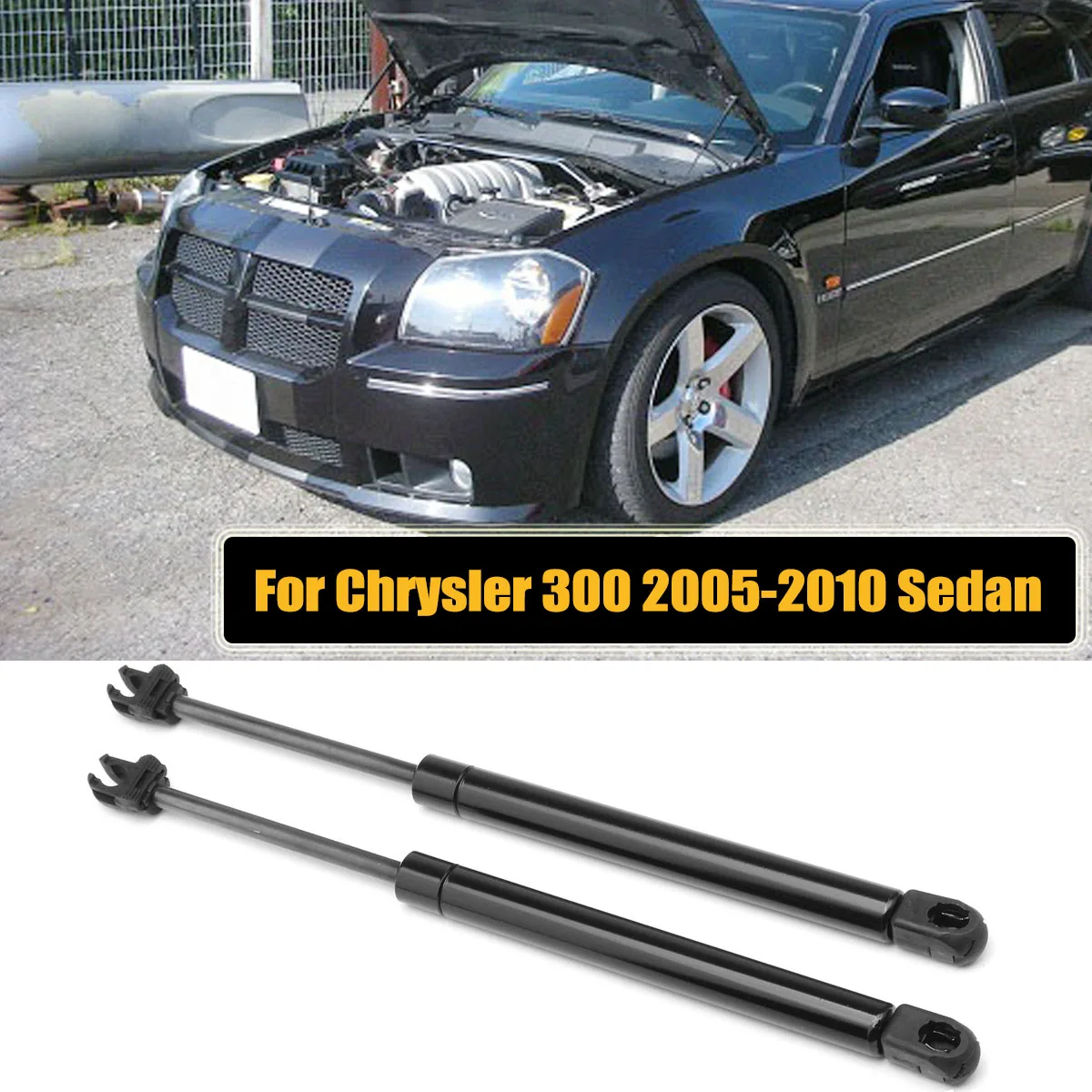 

Front Bonnet Support Lift Hood Shock Gas Struts Spring Bars For Chrysler 300 2005-2010 Dodge Challenger Magnum Car Accessories