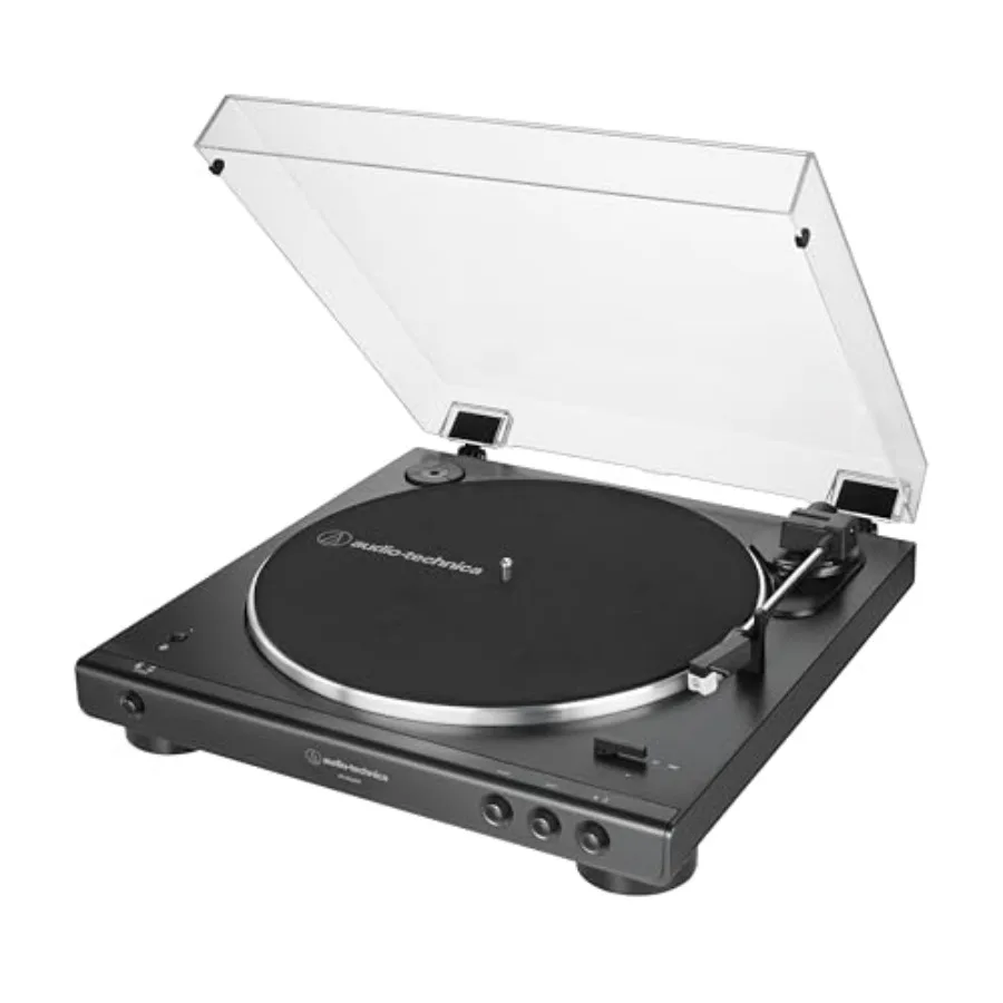 

AT-LP60XBT-BK Fully Automatic Wireless Belt-Drive Turntable in Black with Premium Sound Quality and Seamless Bluetooth Connecti