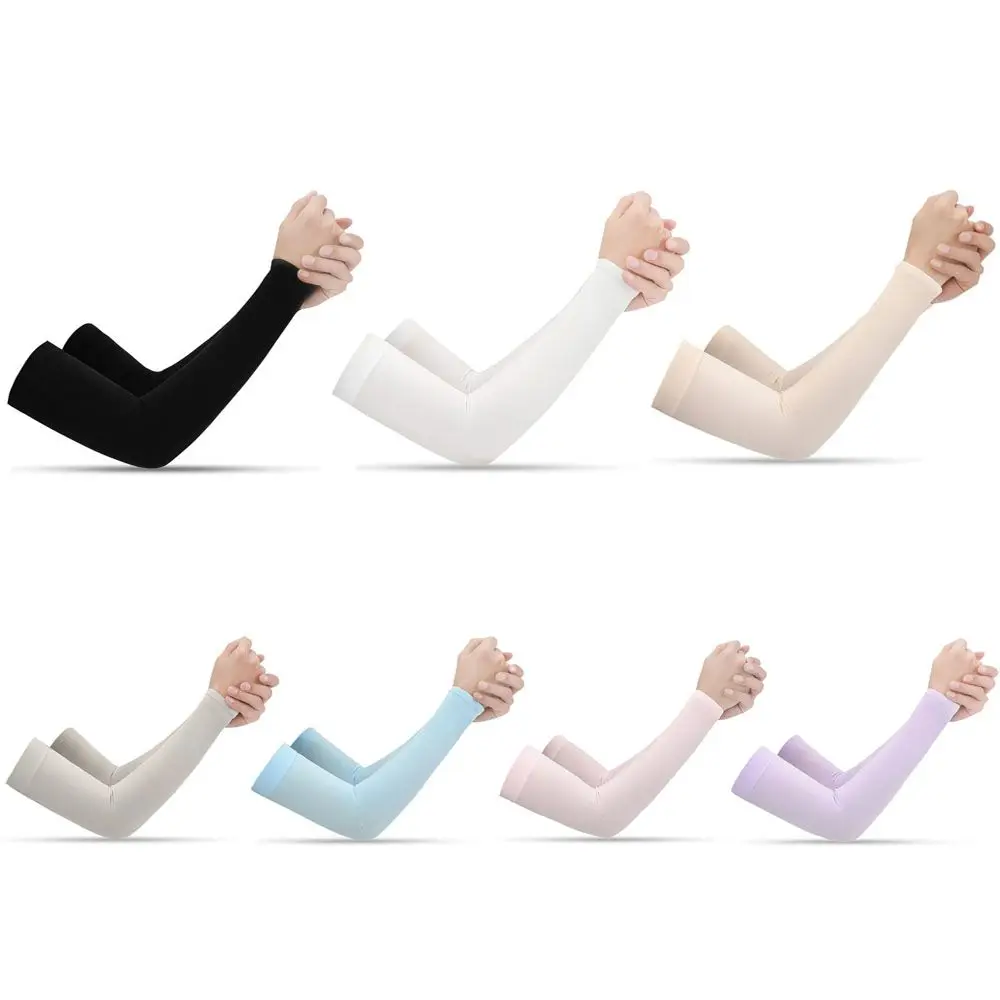 Exposed thumb Sportswear Running Summer Cooling Arm Sleeves Arm Cover Sun Protection Outdoor Sport