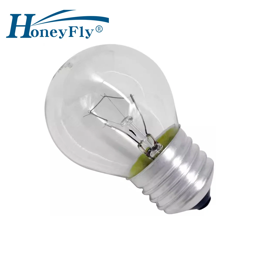 

HoneyFly 5pcs G45 Incandescent Bulb E27/E14 230V 40W 2700K Dimmable Tungsten Wire Lamp Clear/Frosted Retro String Light Bulb