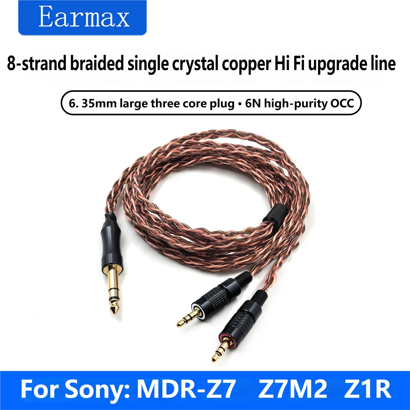 MUC-B20SB2  Headphone 8-core Audio Cable 3.5/44mm Balanced Plug For MDR-Z1R Z7 Z7M2 NW-ZX707 and Other Headphones
