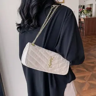 

Роскошная женская сумка на цепочке с вышивкой 2025, элегантная сумка через плечо с вышитыми деталями, торжественная вечерняя сумочка