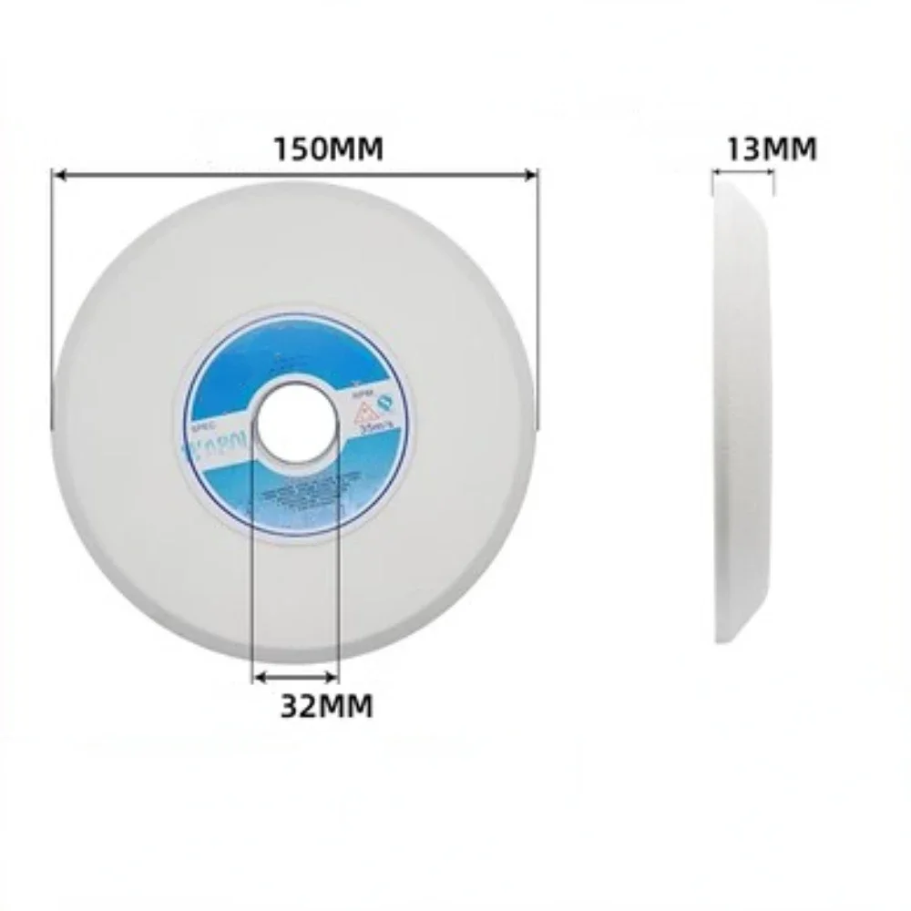 Single Bevel Ceramic Grinding Wheel Double Bevel Grinding Wheel Grind Saw Blade Milling Cutter Ceramic Grinding Wheel