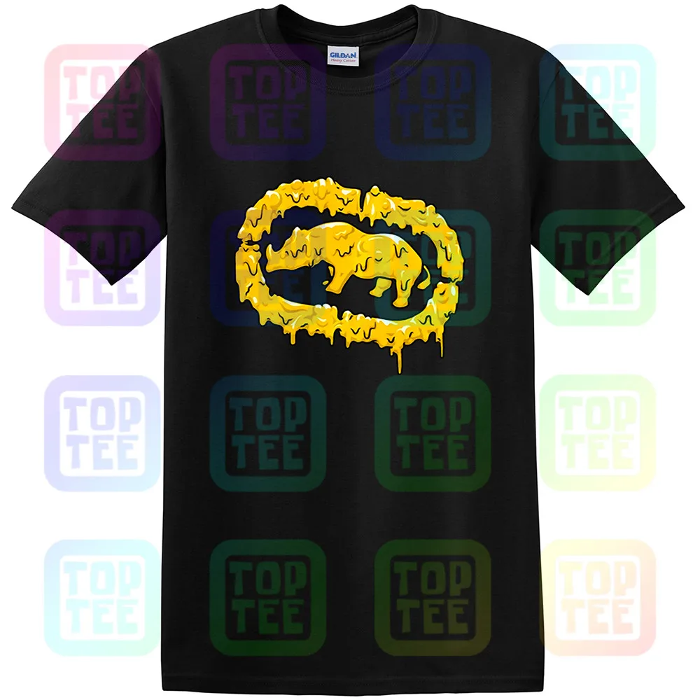 New Streetwear Ecko_Unltd. Mens Melted Bright Graphic T-Shirt Black New Fashion Men Women Size S-3Xl